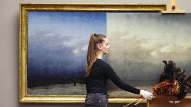 Restaurierung des Gemäldes "Der Mönch am Meer" von Caspar David Friedrich