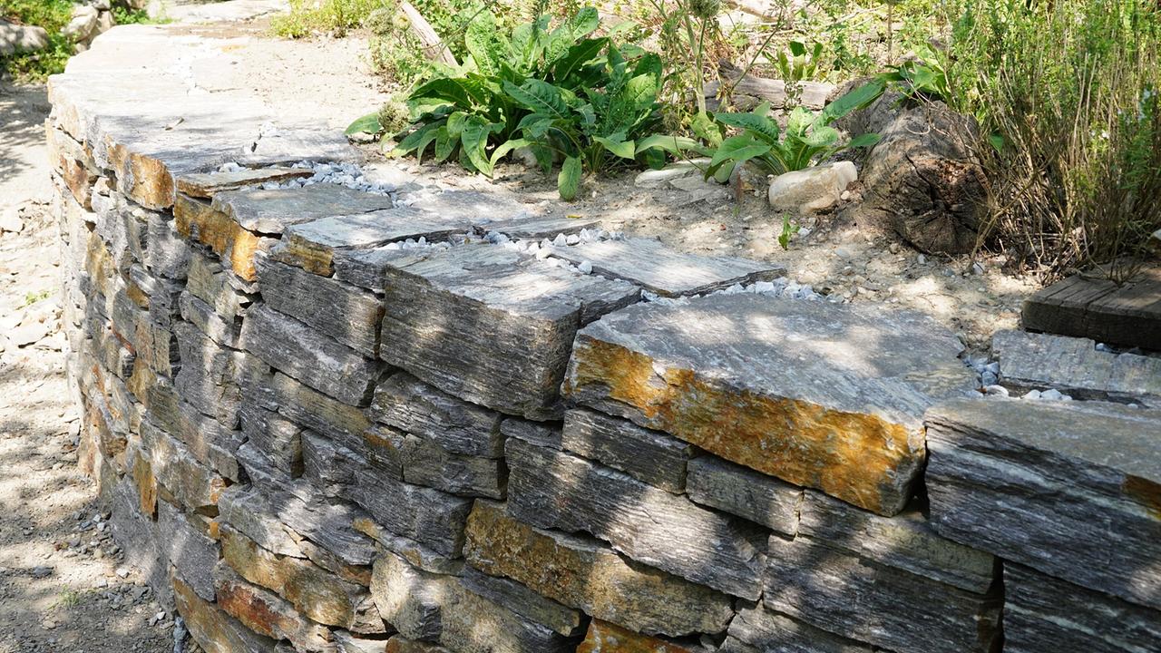 © Leopold Mayrhofer/Natur im Garten Die Gärtnerinnen Tulln bepflanzen Trockenmauern