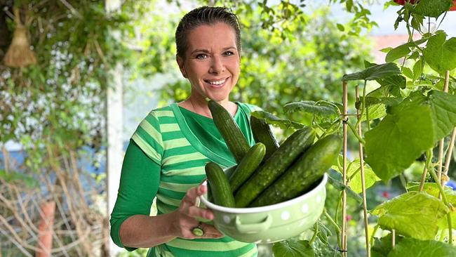 Der Pflanzengast von Kräuterhexe Uschi Zezelitsch präsentiert sich als „erfrischendes Wasser in Stangenform“. Aus der Gurke werden selbst gemachte, kühlende Augenpads