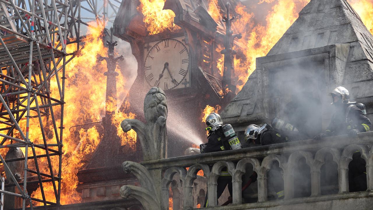 Notre-Dame in Flammen