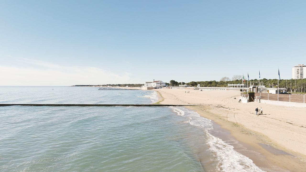 Leerer Strand von Lignano