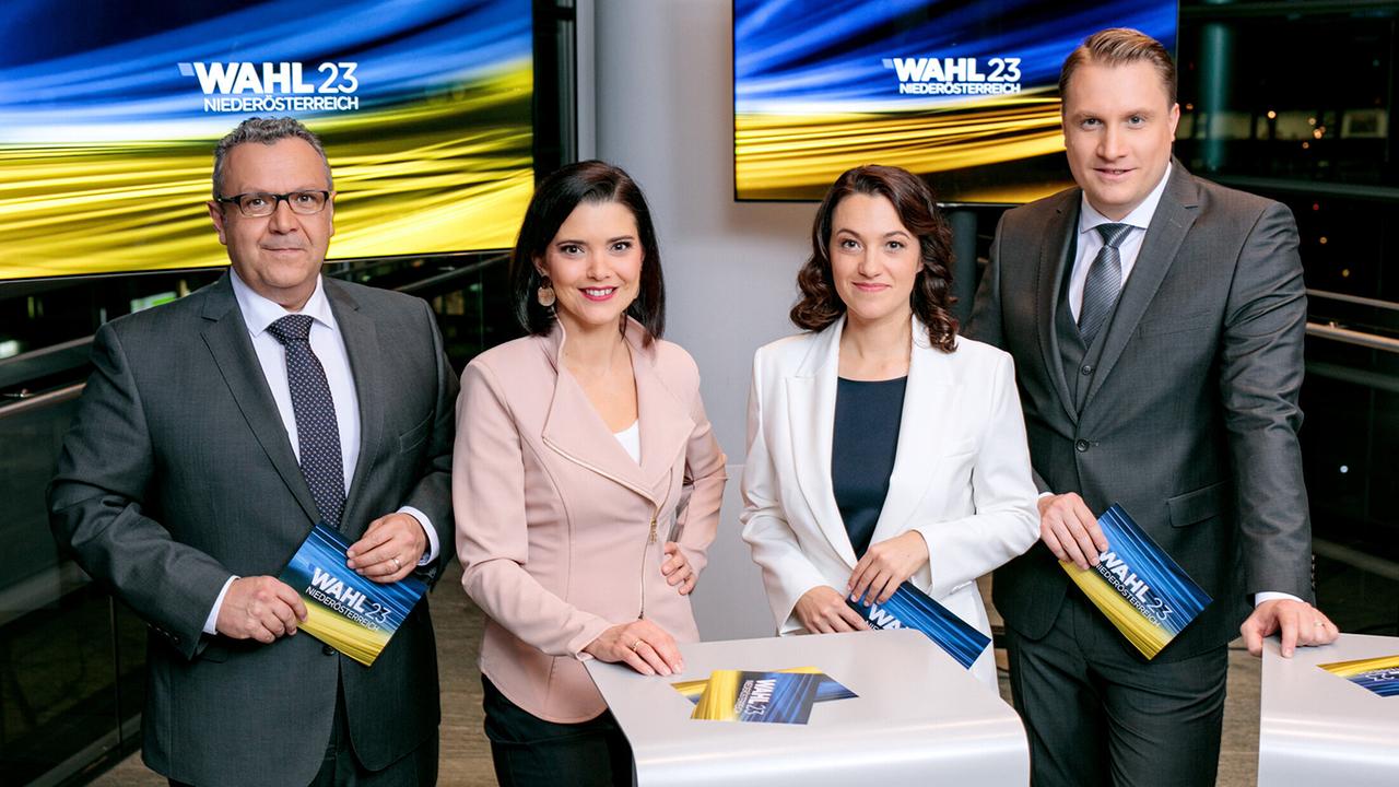 Landtagswahl in Niederösterreich 2023: Werner Fetz, Claudia Schubert, Julia Schmuck, Benedikt Fuchs