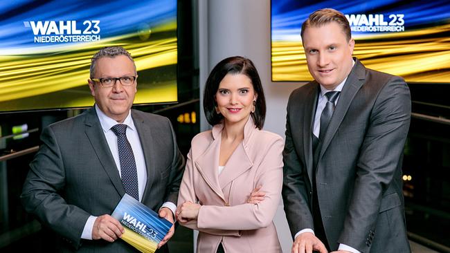 Landtagswahl in Niederösterreich 2023: Werner Fetz, Claudia Schubert, Benedikt Fuchs