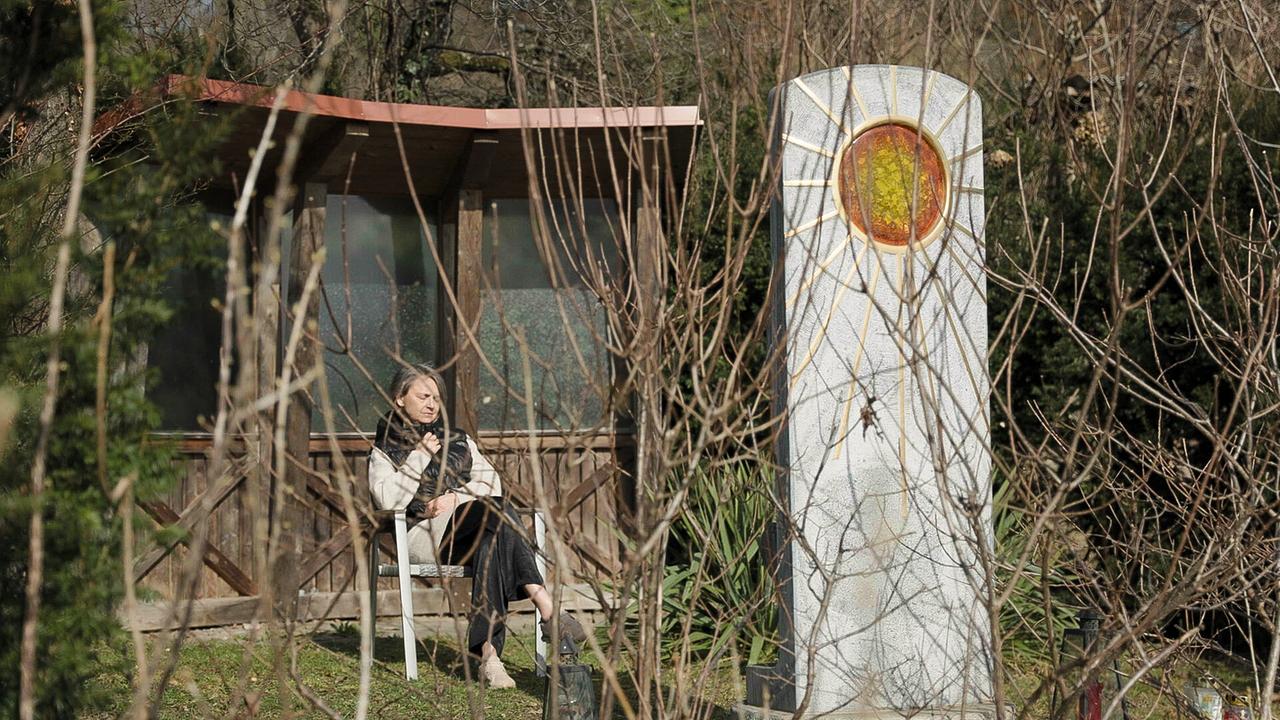 Schicksalsglaube: „Platz der Trauer“ beim Haus der Stille. Ein Rückzugsort für Personen, die Zeit für sich allein brauchen.