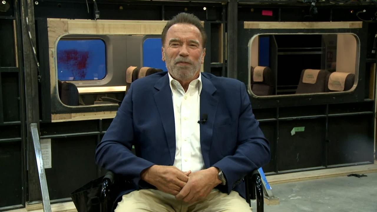 © ORF Arnold Schwarzenegger im Gespräch mit Lisa Gadenstätter