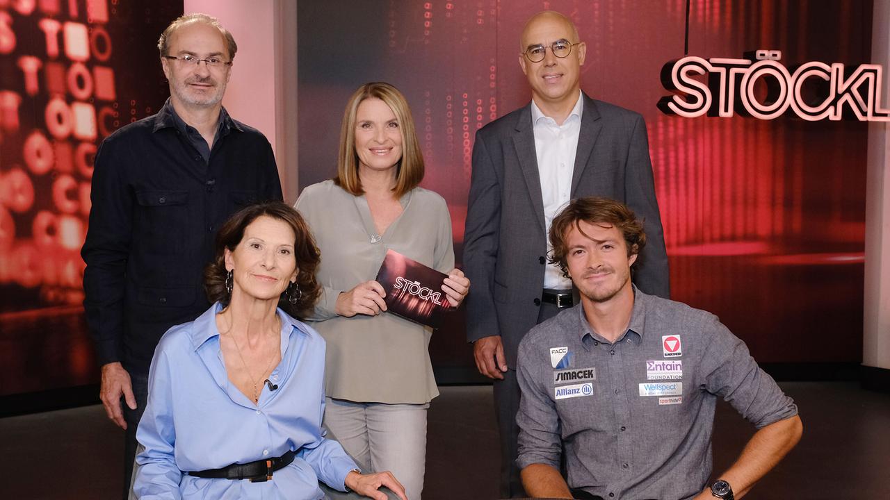 © ORF/Günther Pichlkostner Georg Hoanzl, Antonia Rados, Barbara Stöckl, Gabriel Felbermayr und Nico Langmann