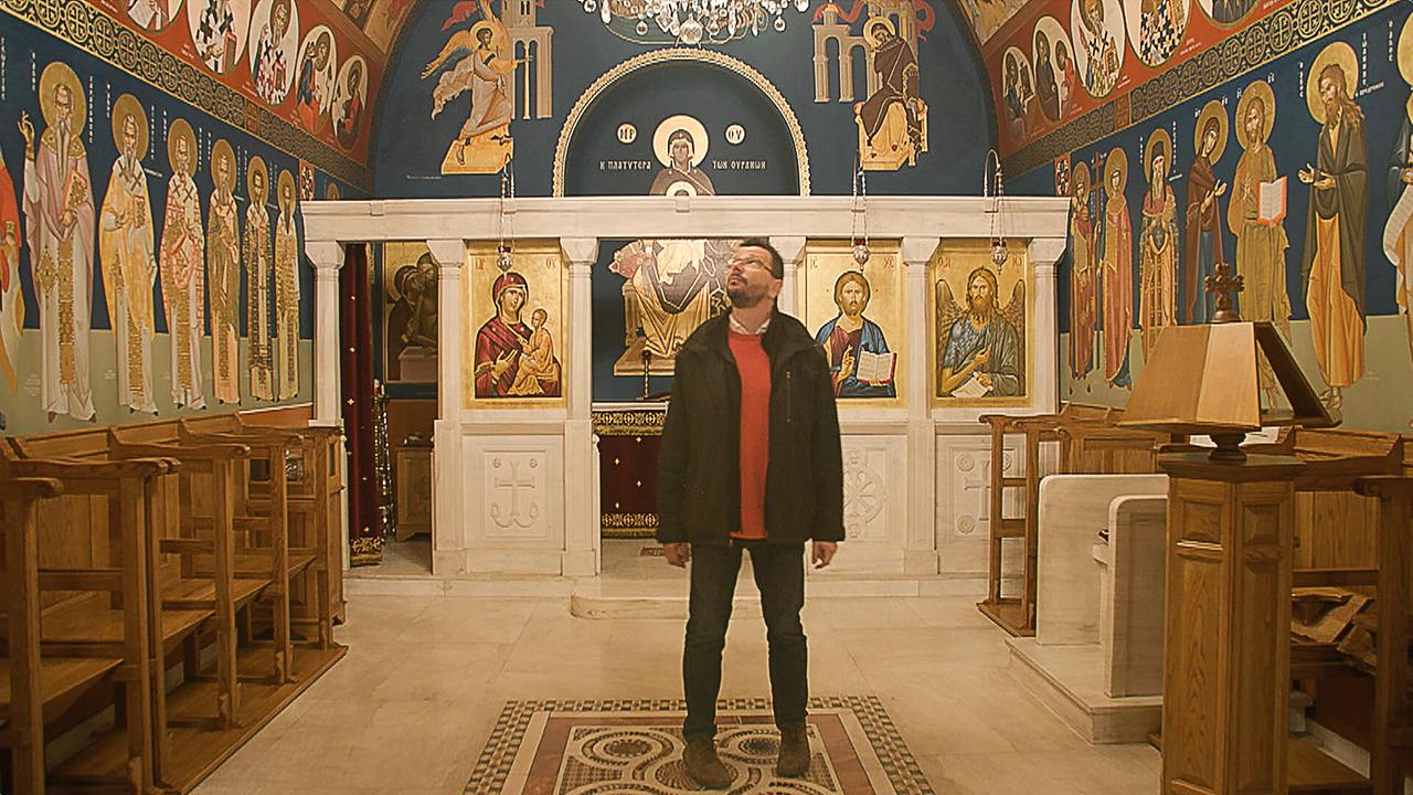 © ORF Davor Džalto in der Chrysostomos-Kapelle