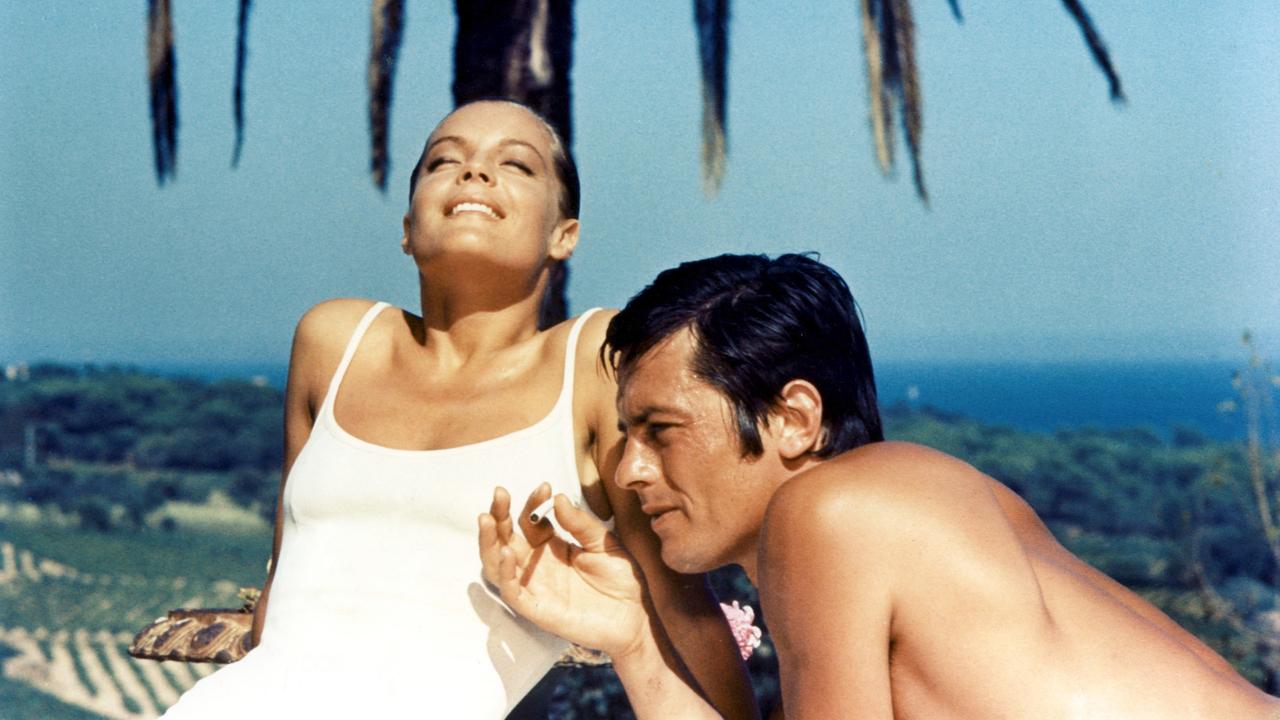 Im Bild: Romy Schneider und Alain Delon in "Der Swimmingpool" (La Piscine), 1968.