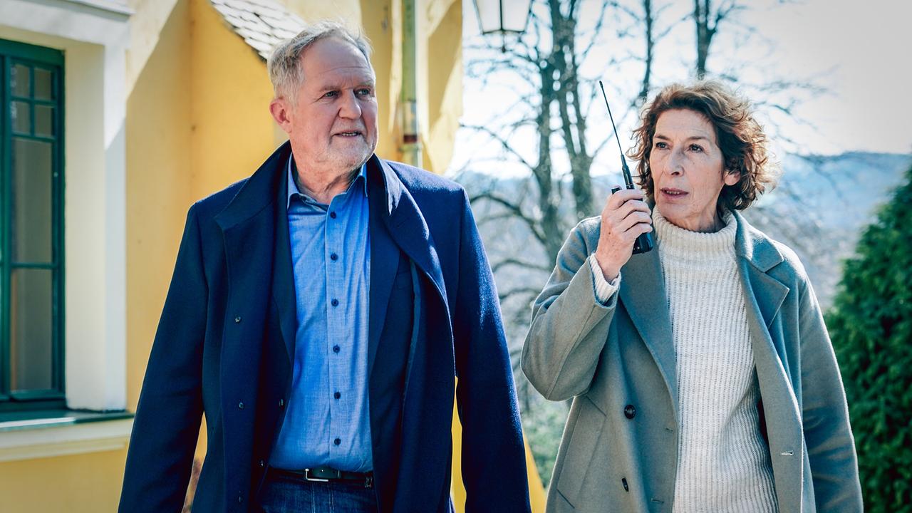 "Tatort – Wir sind nicht zu fassen": Harald Krassnitzer (Moritz Eisner), Adele Neuhauser (Bibi Fellner)