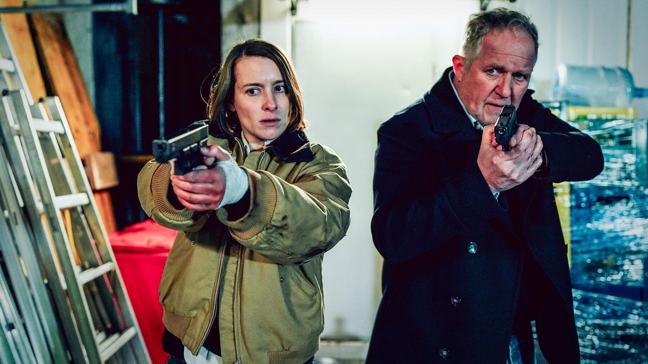 "Tatort – Wir sind nicht zu fassen": Christina Scherrer (Meret Schande), Harald Krassnitzer (Moritz Eisner)