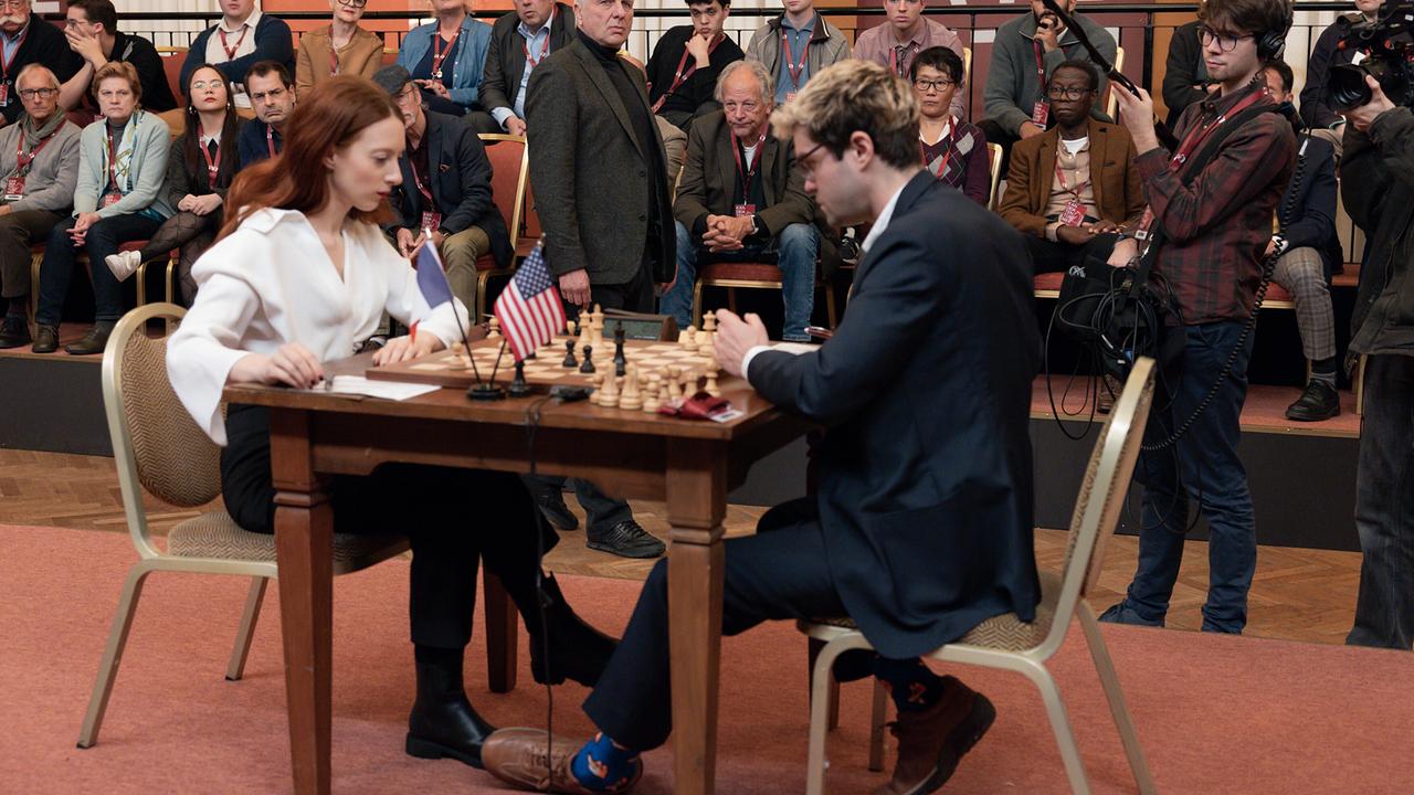 "Tatort: Zugzwang": Roxane Duran (Natalie Laurent), Udo Wachtveitl (Franz Leitmayr), Max Befort (Theodore Boyle)