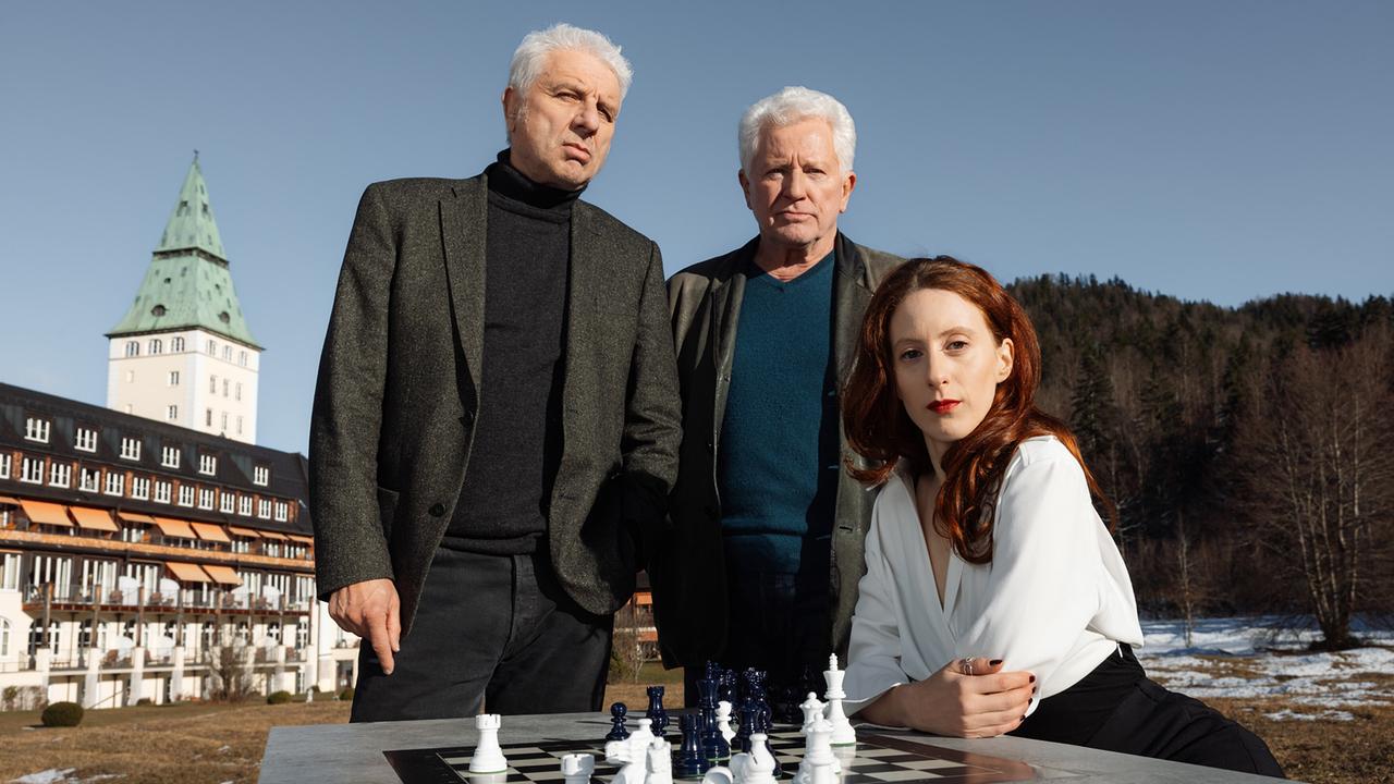 "Tatort: Zugzwang": Udo Wachtveitl (Franz Leitmayr), Miroslav Nemec (Ivo Batic), Roxane Duran (Natalie Laurent)