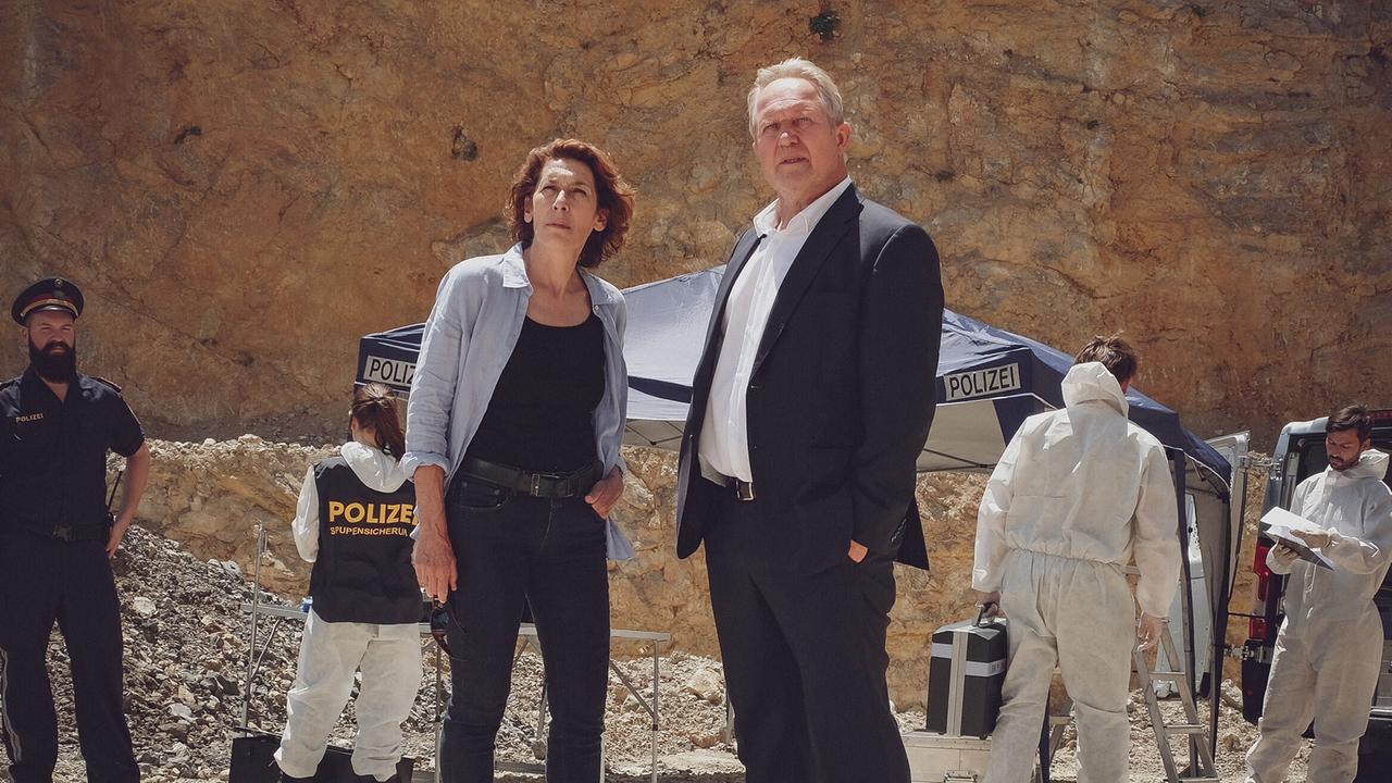 "Tatort – Verschwörung": Adele Neuhauser (Bibi Fellner), Harald Krassnitzer (Moritz Eisner)