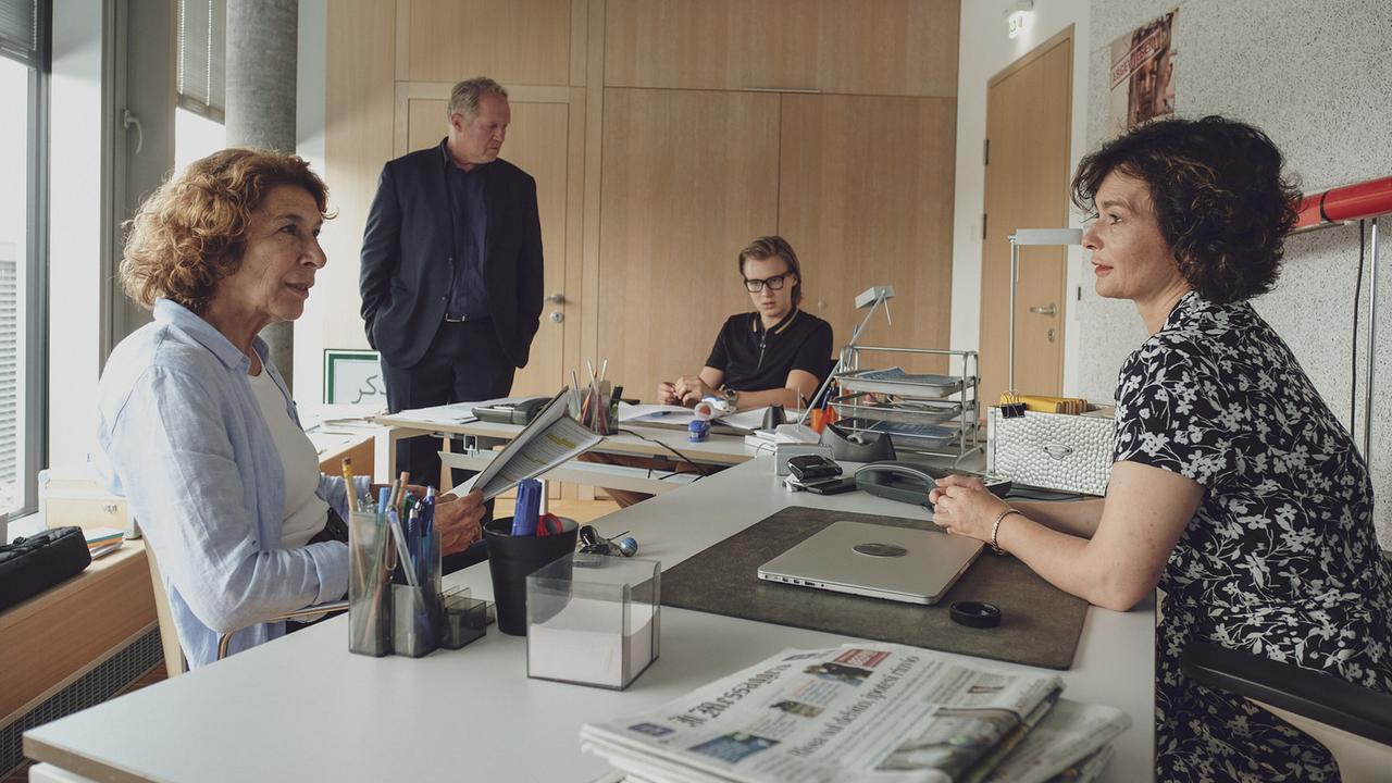 "Tatort – Verschwörung": Adele Neuhauser (Bibi Fellner), Harald Krassnitzer (Moritz Eisner), Nils Arztmann (Clemens), Katharina Stemberger (Agathe)