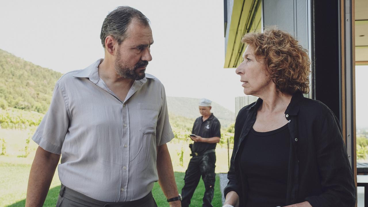 "Tatort – Verschwörung": Rainer Doppler (Otto Dorfmeister), Adele Neuhauser (Bibi Fellner)