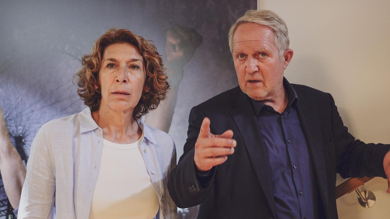 "Tatort – Verschwörung": Adele Neuhauser (Bibi Fellner), Harald Krassnitzer (Moritz Eisner)