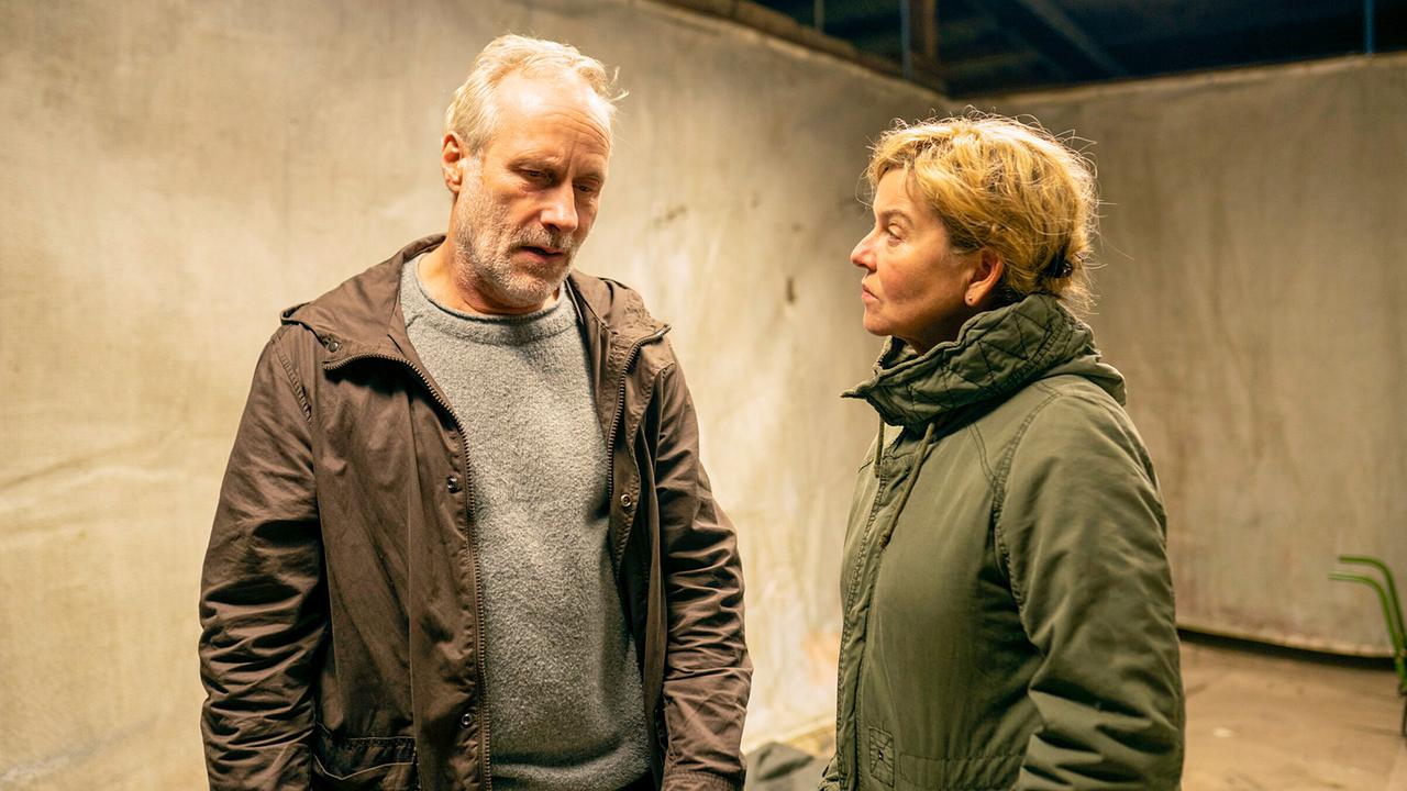 "Tatort: Erbarmen, zu spät": Wolfram Koch (Paul Brix), Margarita Broich (Anna Janneke)