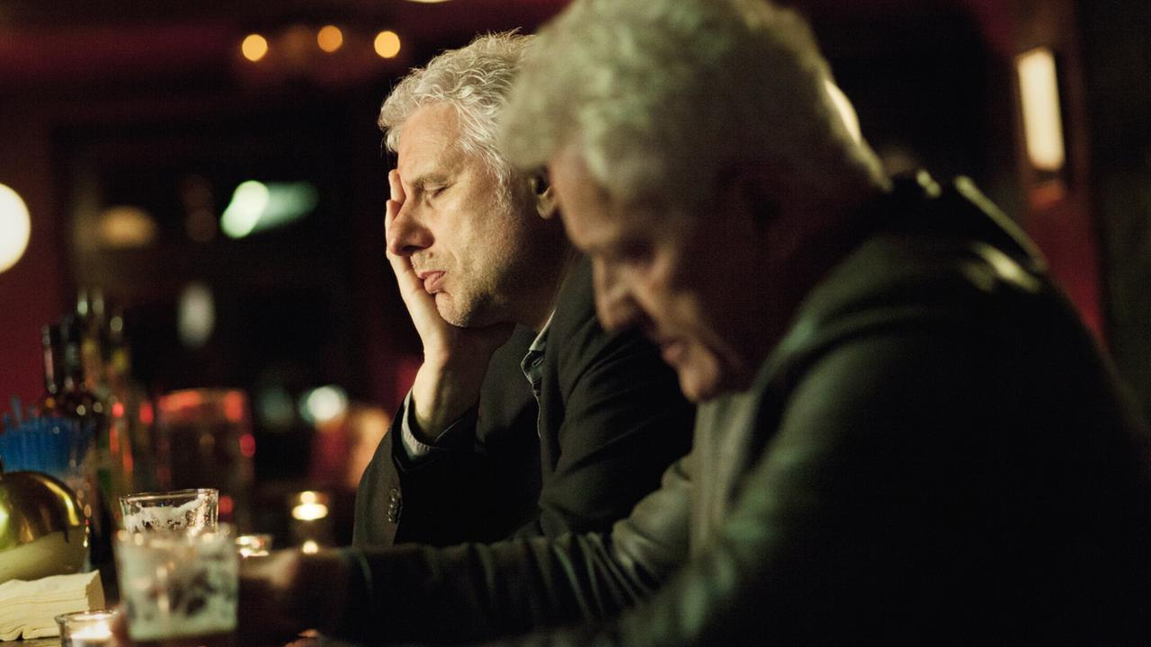 © ORF/BR/Hagen Keller "Tatort: Die Wahrheit": Udo Wachtveitl (Franz Leitmayr), Miroslav Nemec (Ivo Batic)