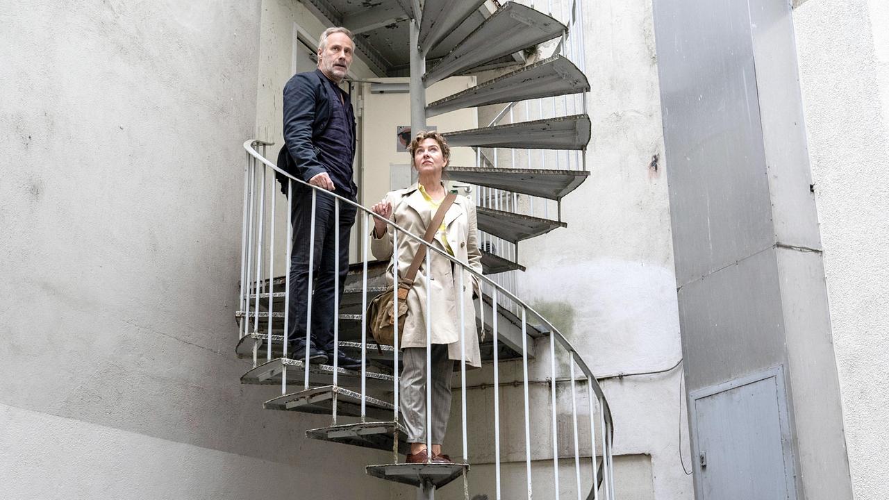 "Tatort: Wer zögert, ist tot": Paul Brix (Wolfram Koch) und Anna Janneke (Margarita Broich)