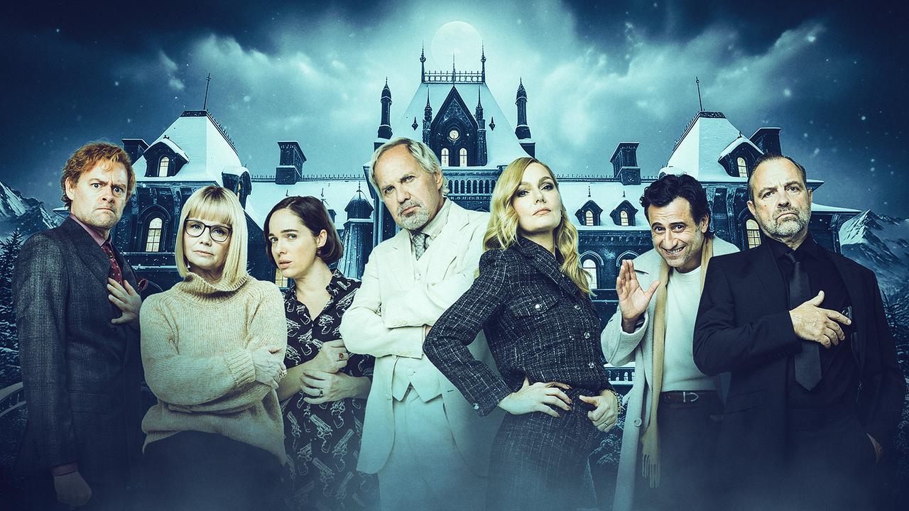 Montage vor dem Sujet von „Tödliches Spiel – Das Live-Krimi-Dinner“ mit Max Giermann, Annette Frier, Verena Altenberger, Uwe Ochsenknecht, Martina Hill, Serkan Kaya und Juergen Maurer