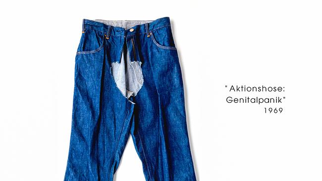 Aktionshose Genitalpanik- heute ein Museumsobjekt