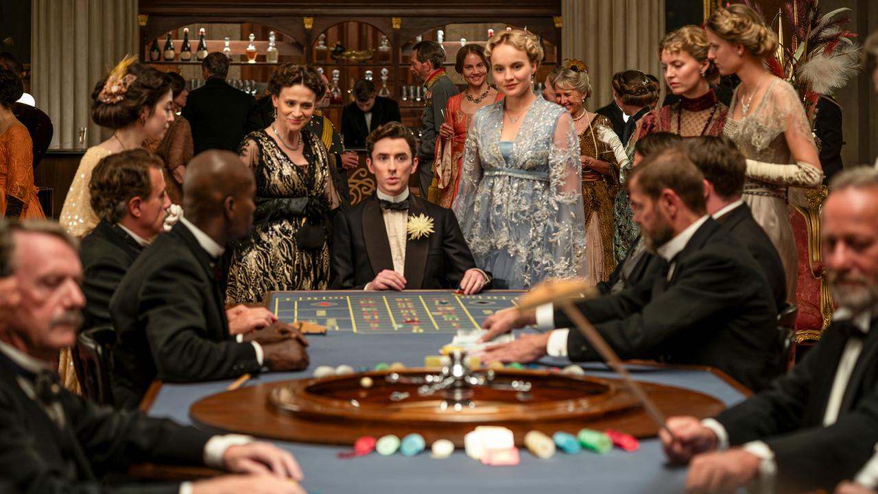 "Vienna Blood - Mephisto Teil 1": Charlene McKenna (Leah Liebermann), Matthew Beard (Max Liebermann), Luise von Finckh (Clara Weiss), Juergen Maurer (Oskar Rheinhardt)