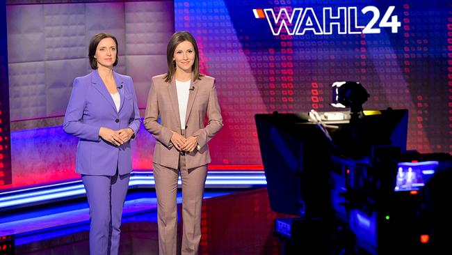 Wahl 24 - Die Konfrontation: Die Moderatorinnen der TV-Duelle zur Nationalratswahl 2024:Susanne Schnabl und Alexandra Maritza Wachter.