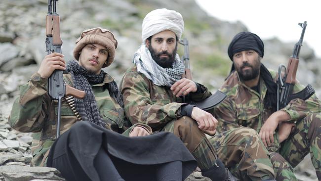© ORF/ZDF/World Media Rights/Pascal Hughes Nachgestellte Szene - Osama Bin Laden und Taliban-Kämpfer