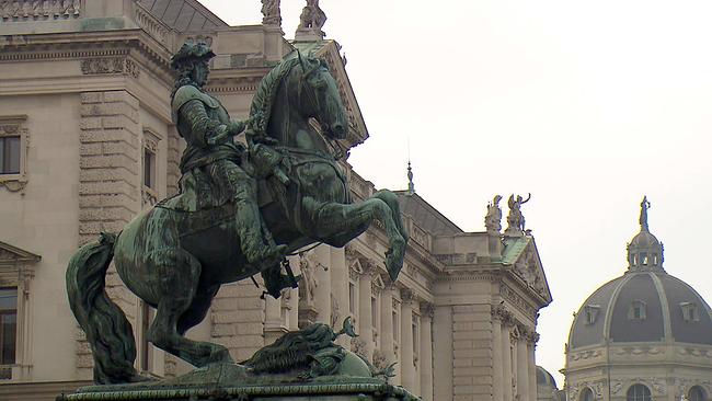 Das Prinz Eugen Denkmal am Wiener Heldenplatz errichtet 1865.