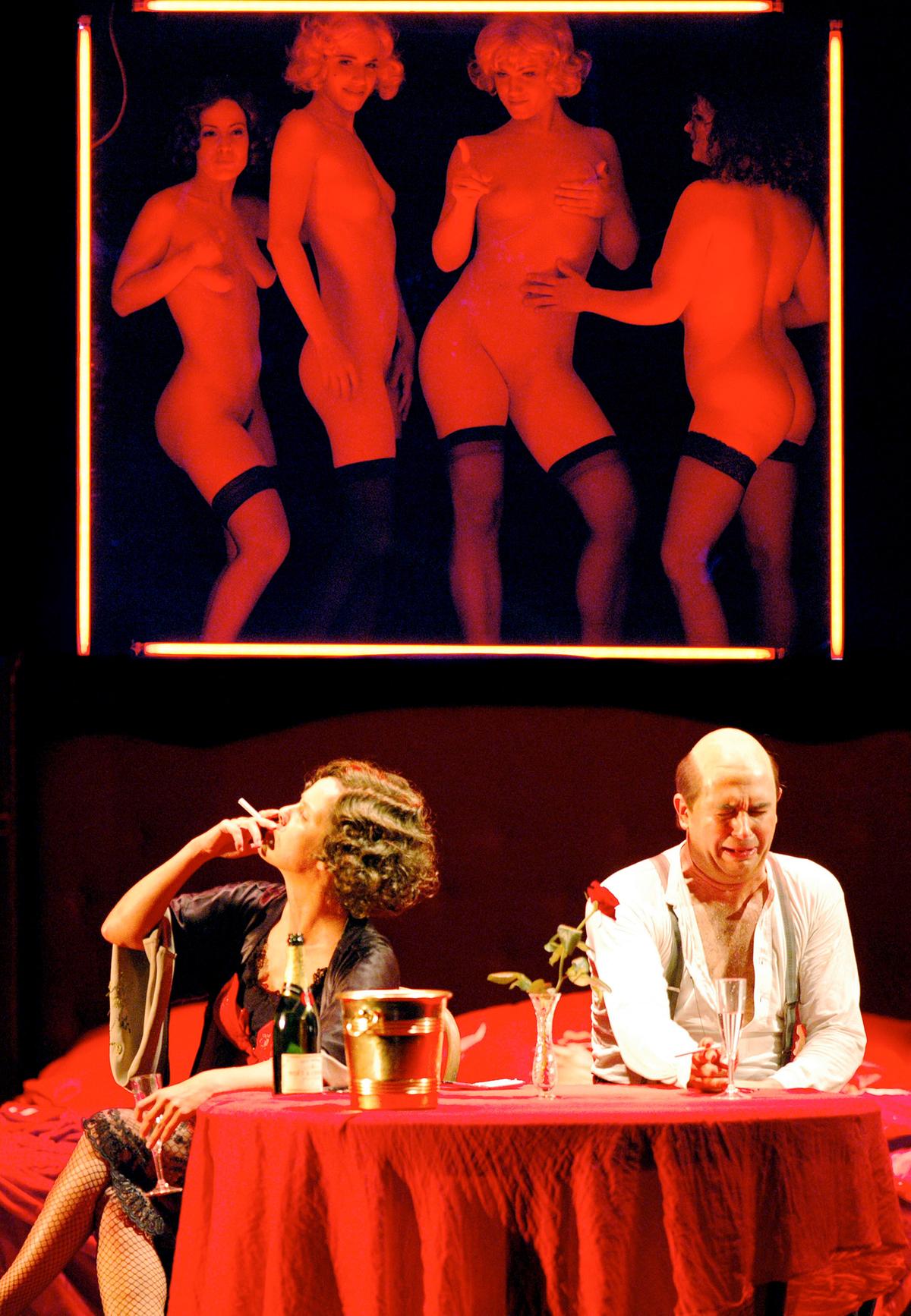 © ORF/Ali Schafler Angelika Kirchschlager (Octavian), Franz Hawlata (Baron Ochs von Lerchenau)