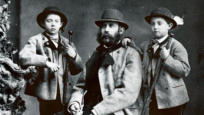 Carl Ludwig mit Franz Ferdinand und Otto
