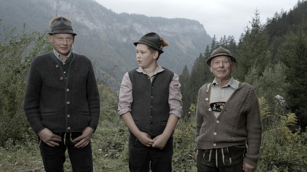Landwirte Alfred, Felix und Johann Stögner.