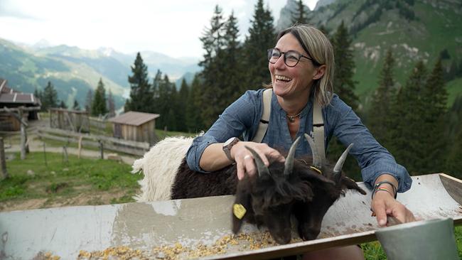 Karin Ried-Weinzierl im Interview auf der Schneetaleralm