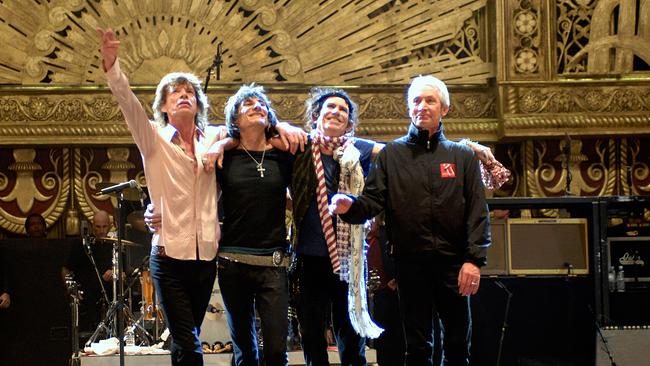 (v.li.): Mick Jagger, Ron Wood, Keith Richards, Charlie Watts