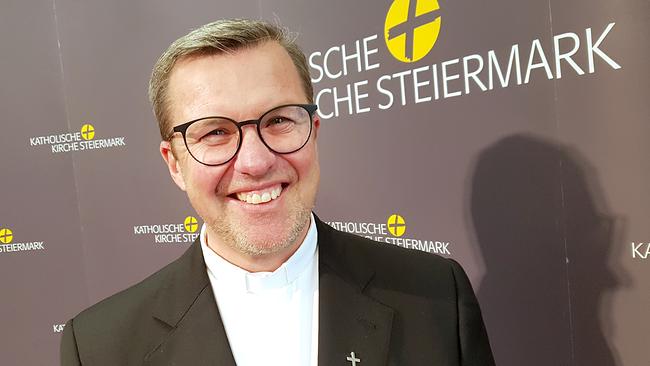 Der neue Weihbischof der Diözese Graz-Seckau, Johannes Freitag, im Rahmen eines PG zu seiner Vorstellung in Graz am Freitag, 31. Jänner 2025.