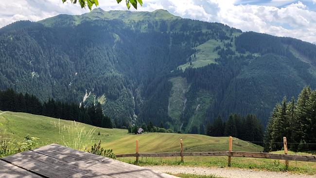 Blick von der Lueg Egg-Alm in Jochberg