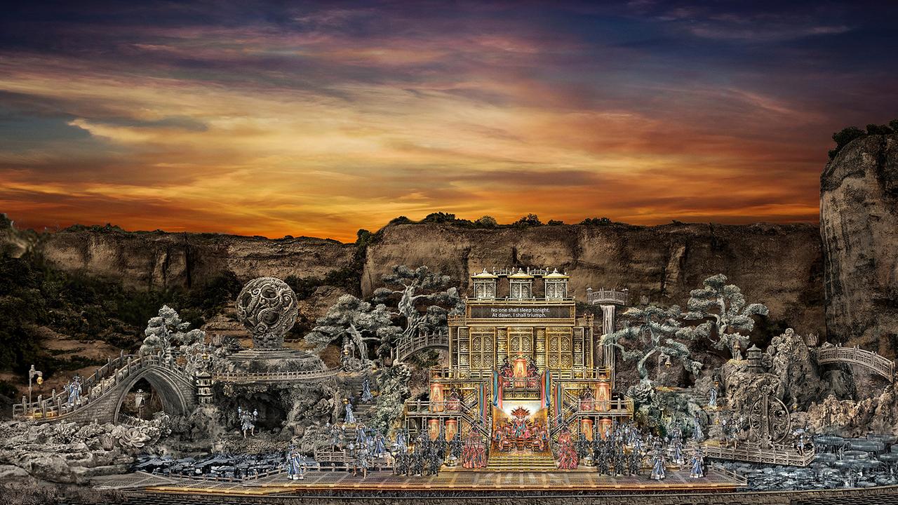 © ORF_Oper im Steinbruch_Paul Tate de Poo Das spektakuläre Bühnenbild der "Turandot" in der Oper im Steinbruch von St. Margarethen