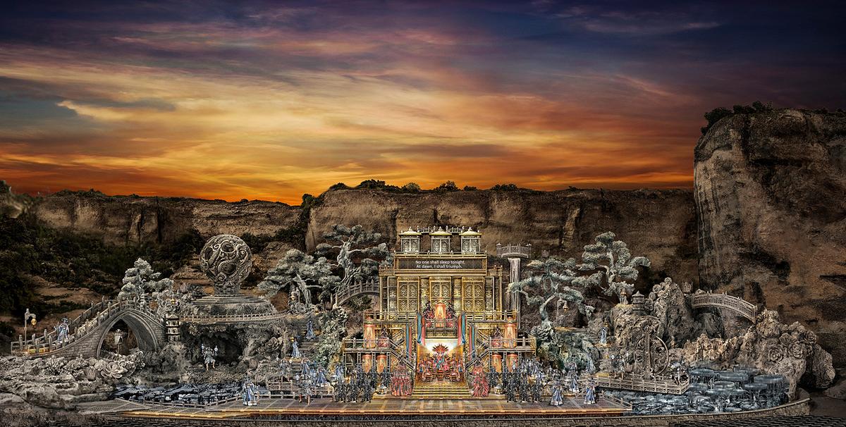 © ORF_Oper im Steinbruch_Paul Tate de Poo Das spektakuläre Bühnenbild der "Turandot" in der Oper im Steinbruch von St. Margarethen