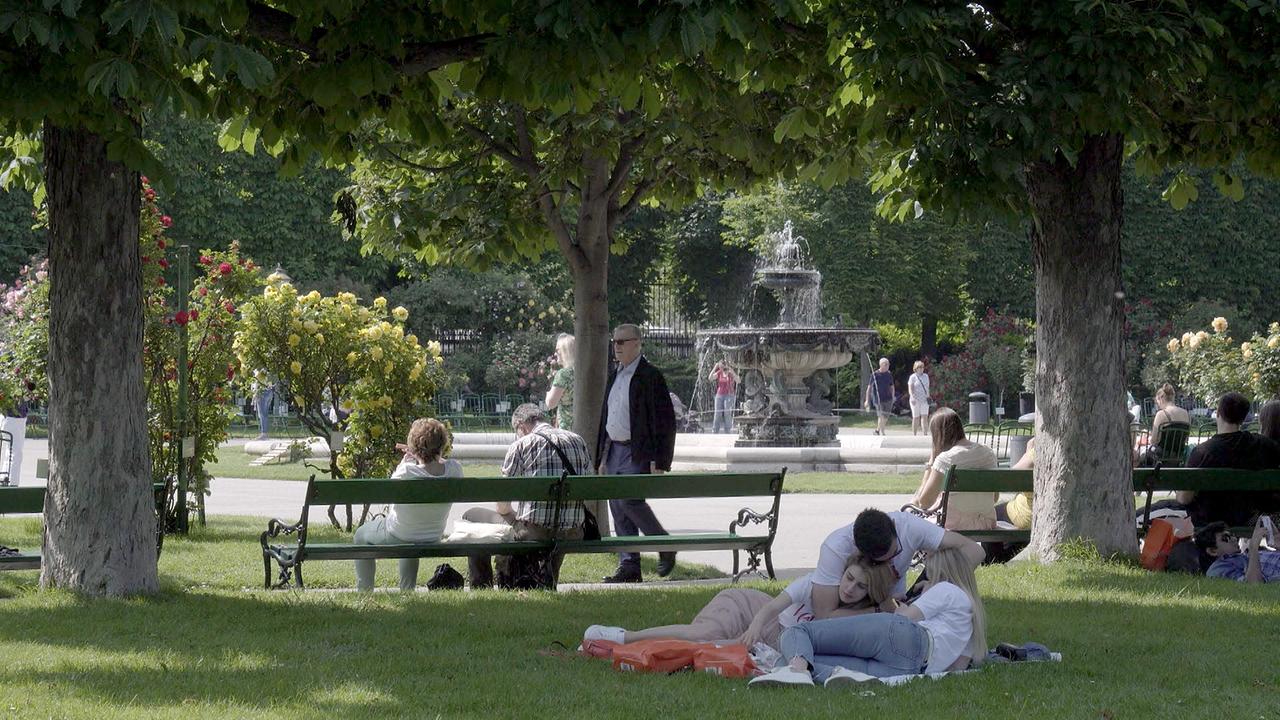 Im Volksgarten lässt es sich gut aushalten 