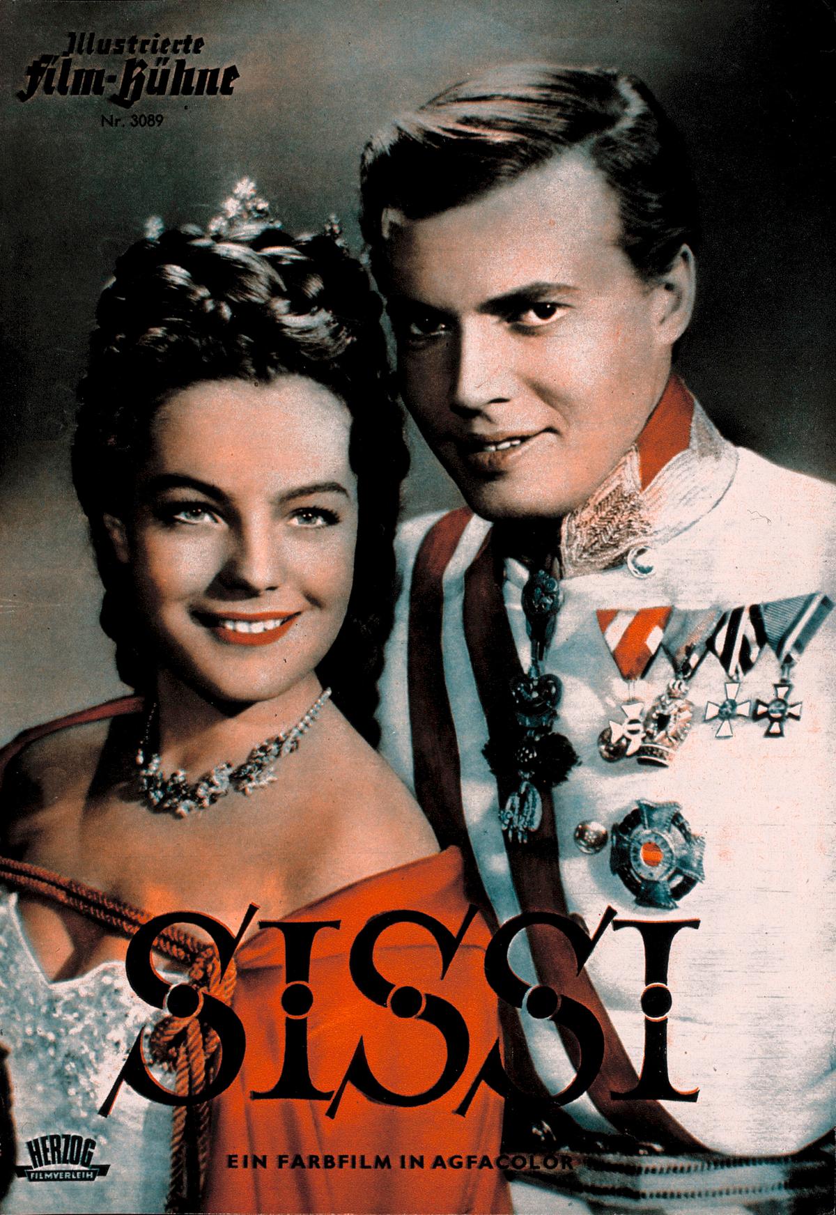 Plakat für Sissi, 1955: Der Erfolg der Sissi Filme machte Romy Schneider berühmt