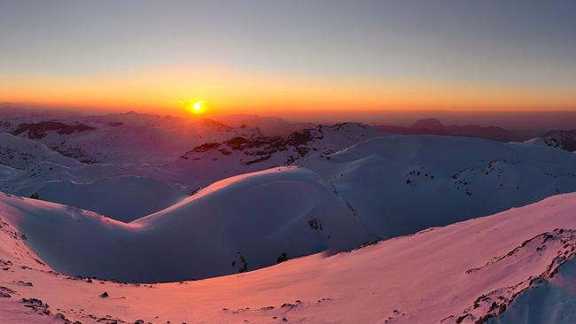 Sonnenuntergang Totes Gebirge