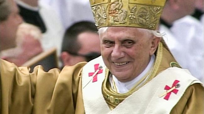 Benedikt XVI. bei seiner feierlichen Amtseinführung 2005.
