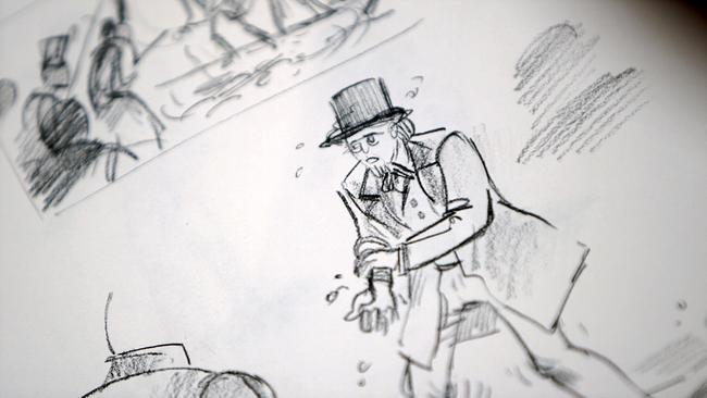 Illustration für die Ausstellung Aufsässiges Land