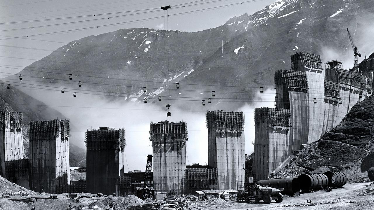 © ORF/Degn-Film/Verbund 1954 Drossensperre von Wasserseite.