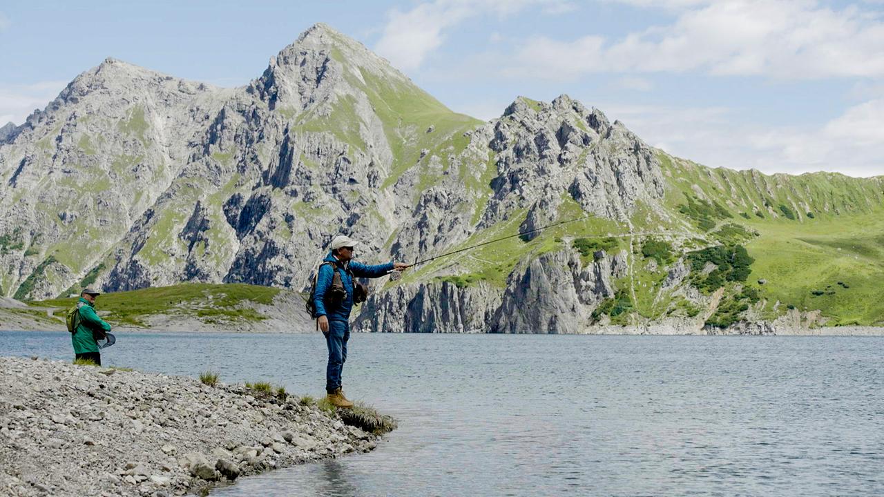 © ORF/POPUP Fliegenfischer am Lünersee