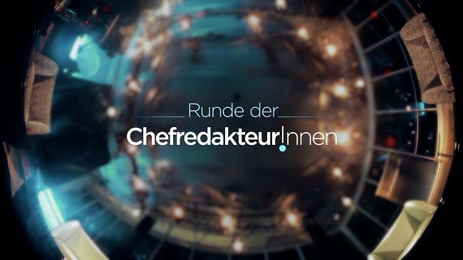 Sendungslogo "Runde der ChefredakteurInnen"