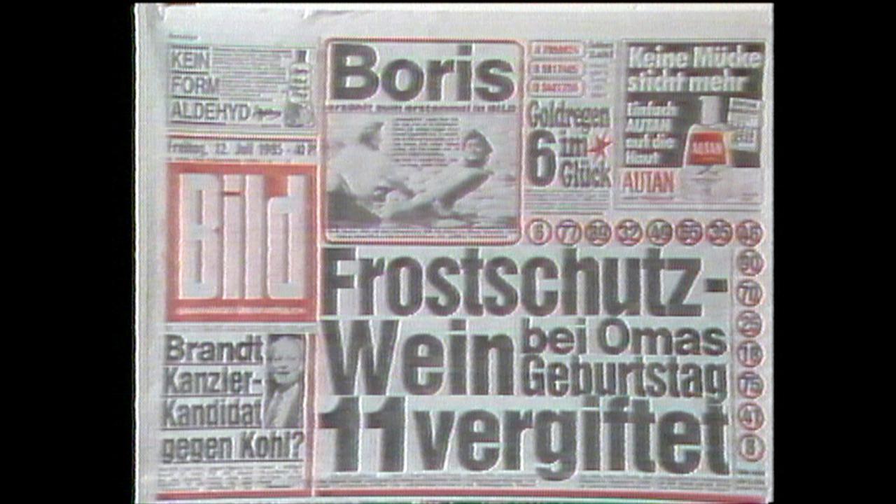 Die BILD-Zeitung befeuert den Weinskandal auch in Deutschland mit Schlagzeilen