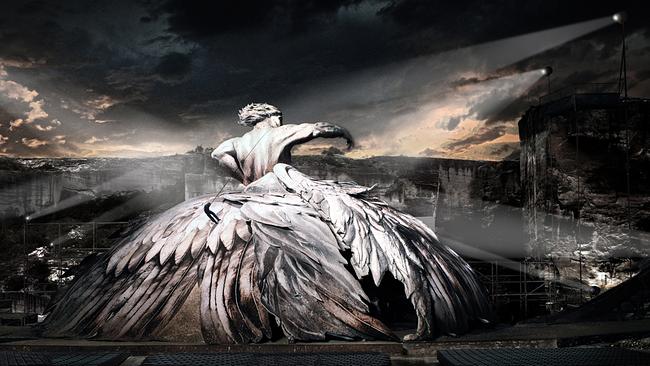 © ORF/Arenaria/Amra Bergmann "Tosca" aus dem Steinbruch St. Margarethen (2015) Im Bild: Bühnenbild.