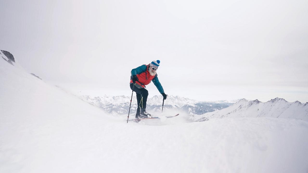 Hans Nindl auf Skitour
