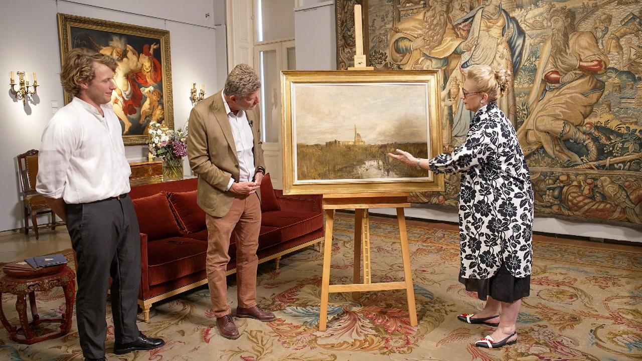 Philipp Laabmayer, Karl Hohenlohe, Dimitra Reimüller; Gemälde von Tina Blau